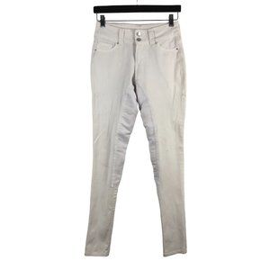 2KGrey Women's Size 26 White Full Seat Dressage Breeches *SLIM CALF* USA $159